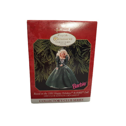 1999 Hallmark Ornament (1991) Happy Holidays Barbie Doll Hallmark Ornament (Holiday Barbie Collector's Club) QXC4507