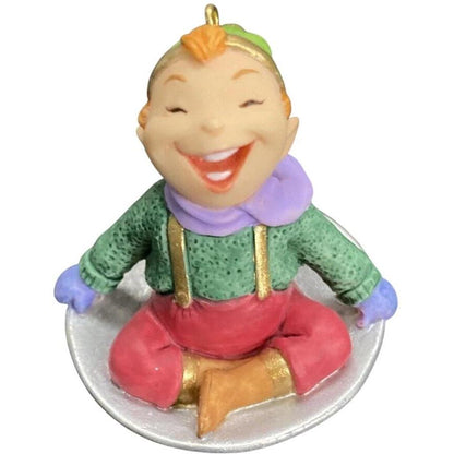 1999 North Pole Pond Hallmark Ornament (Santa & Elves) QXC4677