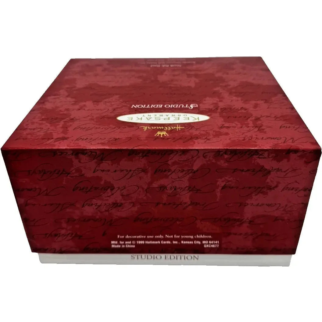 1999 North Pole Pond Hallmark Ornament (Santa & Elves) QXC4677