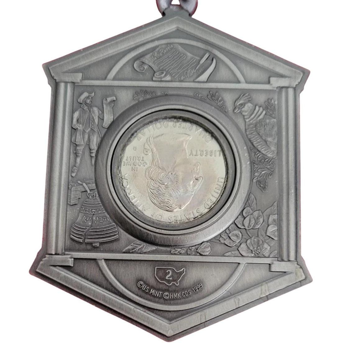 1999 Pennsylvania Quarter Ornament Hallmark Ornament (50 State Quarters) QMP9401