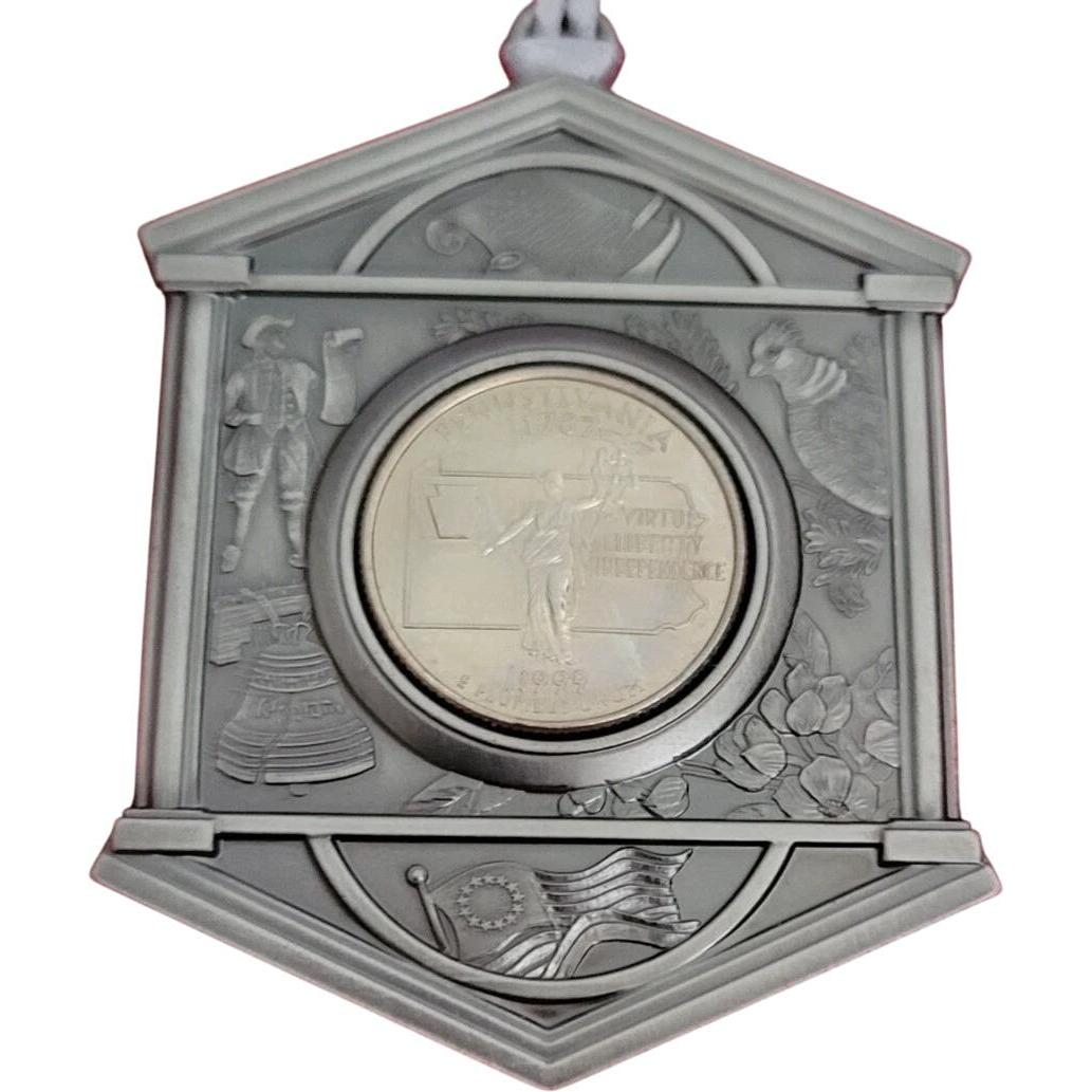 1999 Pennsylvania Quarter Ornament Hallmark Ornament (50 State Quarters) QMP9401