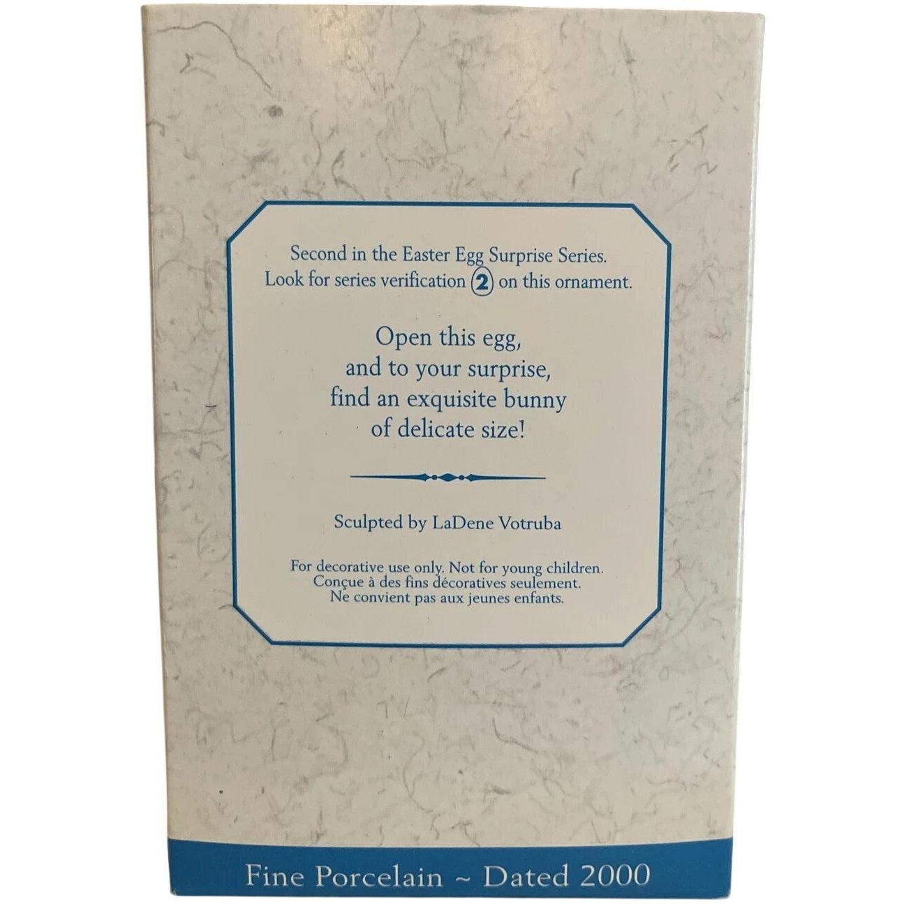 1999 Rabbit Hallmark Ornament (Easter Egg Surprise) QEO8461