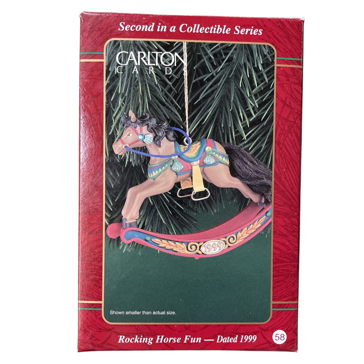 1999 Rocking Horse Fun Carlton Cards Ornaments (Rocking Horse) CXOR-121A