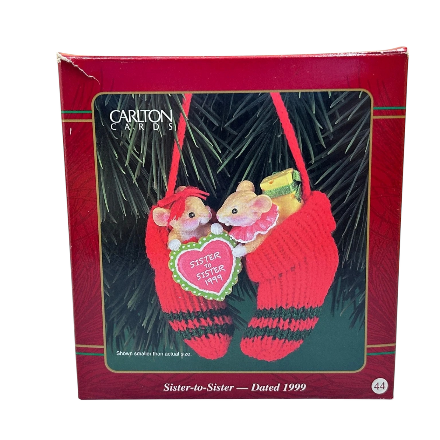 1999 Sister-to-Sister Carlton Cards Ornaments (Mouse) CXOR-044A