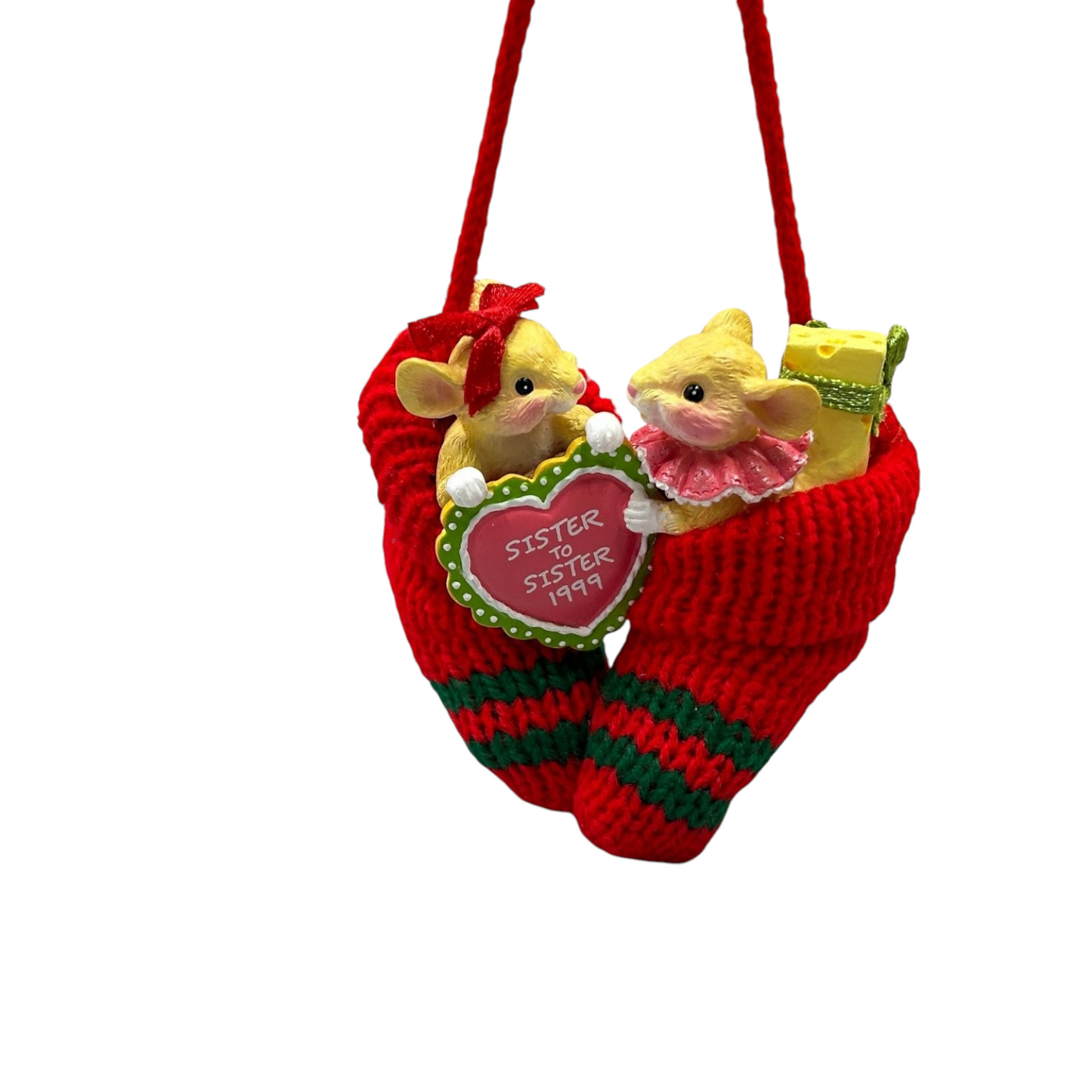 1999 Sister-to-Sister Carlton Cards Ornaments (Mouse) CXOR-044A