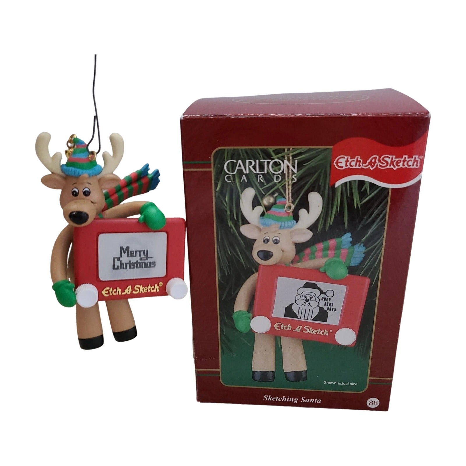 1999 Sketching Santa Carlton Cards Ornaments (Reindeer) CXOR-051A