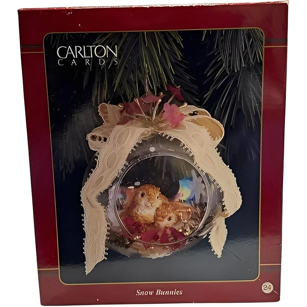 1999 Snow Bunnies Carlton Cards Ornaments (Bunny) ORN-103M