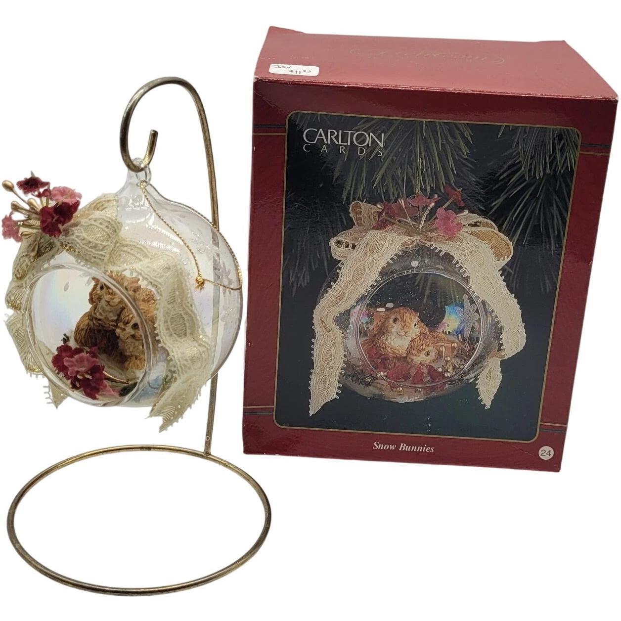 1999 Snow Bunnies Carlton Cards Ornaments (Bunny) ORN-103M