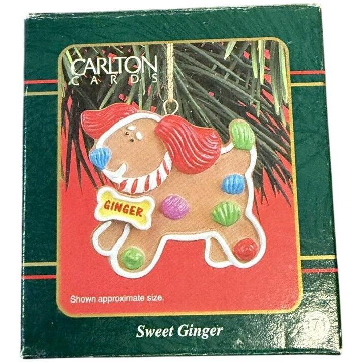 1999 Sweet Ginger Carlton Cards Ornaments (Gingerbread) CXOR-139C