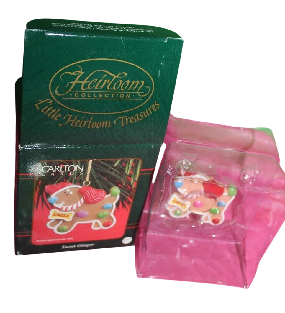 1999 Sweet Ginger Carlton Cards Ornaments (Gingerbread) CXOR-139C