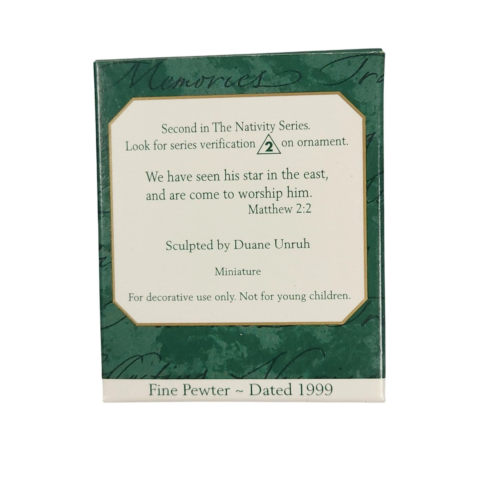 1999 The Nativity Hallmark Ornament (The Nativity) QXM4497