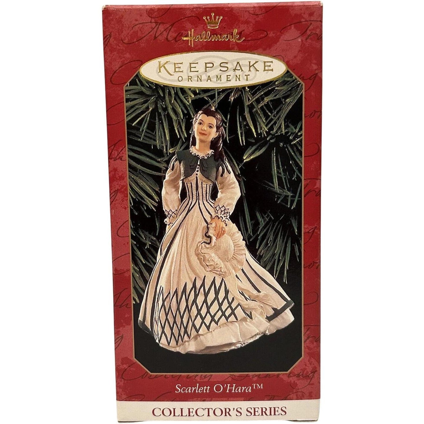 1999 White and Green Dress Hallmark Ornament (Scarlett O'Hara) QX6397