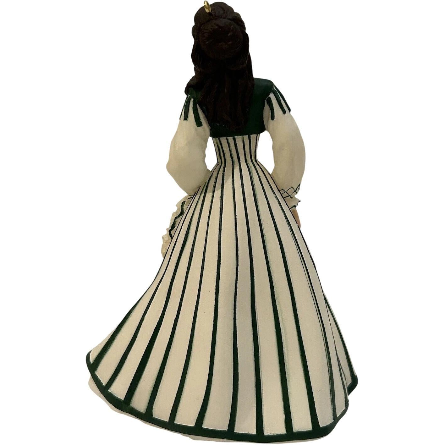 1999 White and Green Dress Hallmark Ornament (Scarlett O'Hara) QX6397