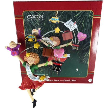 1999 World's Best Mom Carlton Cards Ornaments (Family) CXOR-014A