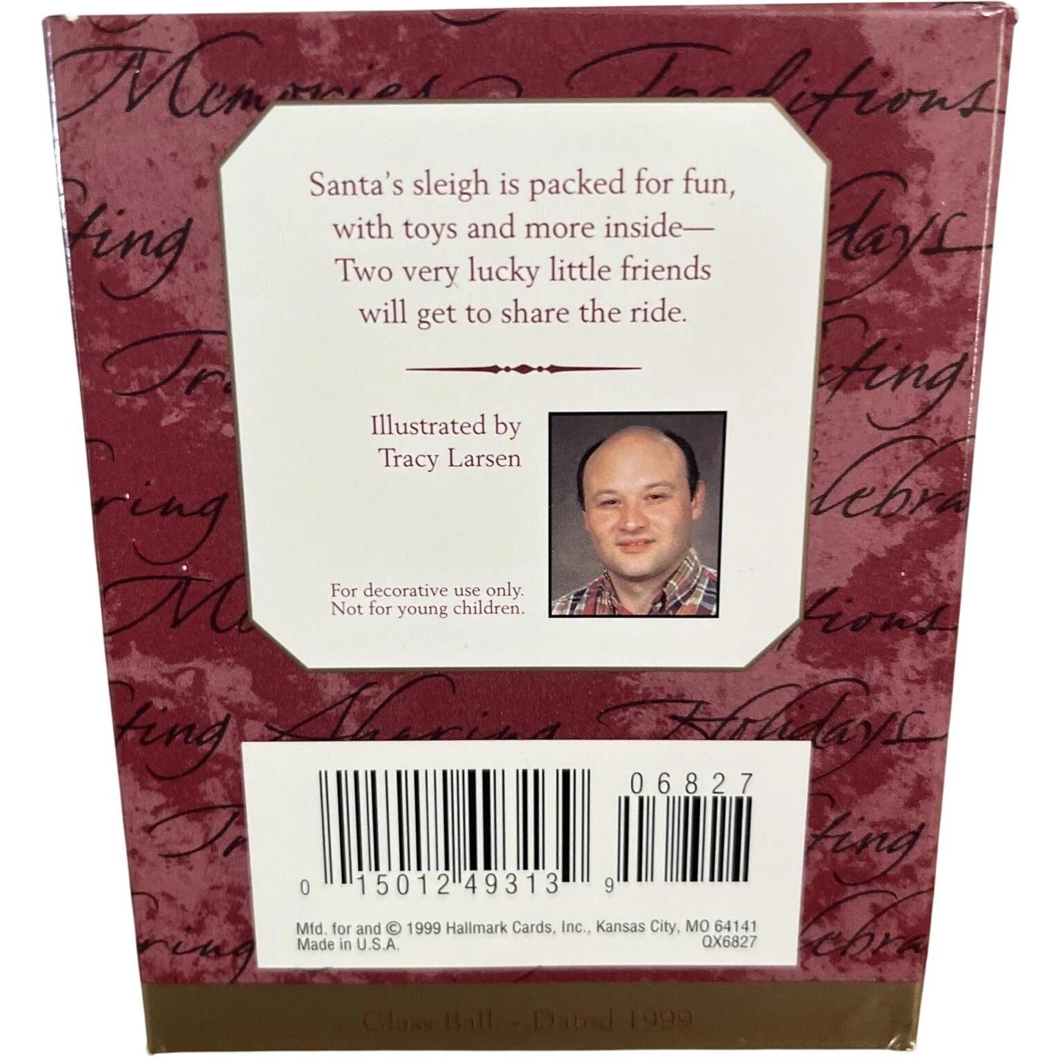 1999 A Joyous Christmas Hallmark Ornament (Ball) QX6827