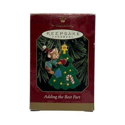 1999 Adding the Best Part Hallmark Ornament (Mouse) QX6569