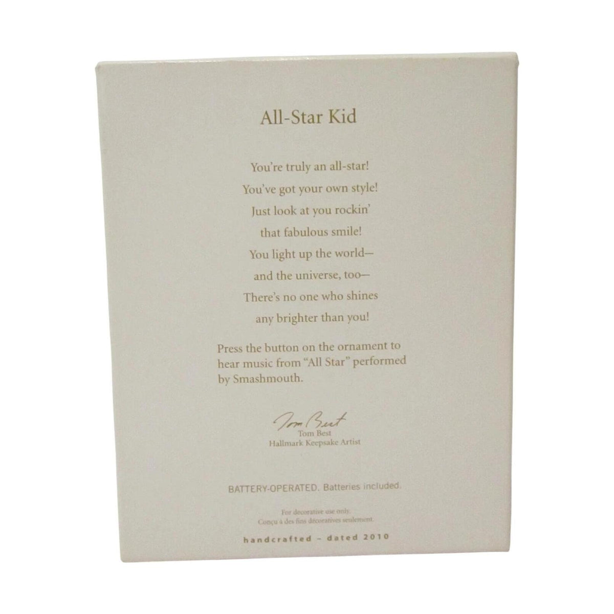1999 All-Star Kid Hallmark Ornament (Photo Holder) QXG7046 Image5