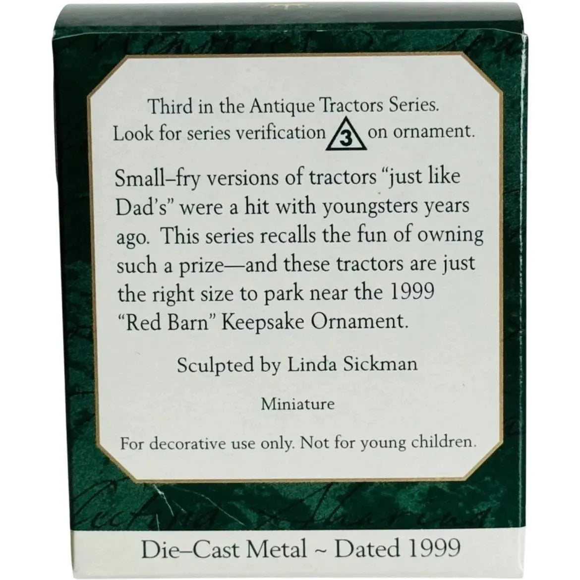1999 Antique Tractor Hallmark Ornament (Series #3) QXM4567