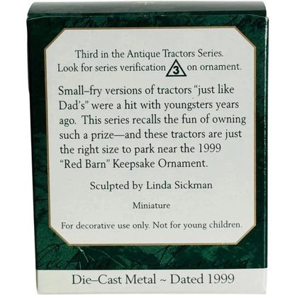 1999 Antique Tractor Hallmark Ornament (Series #3) QXM4567