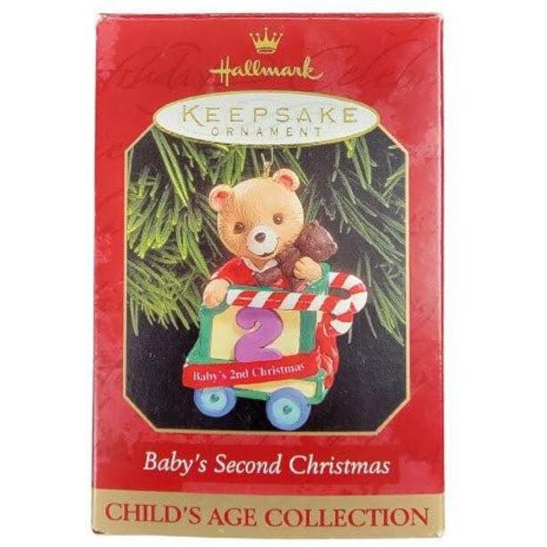 1999 Baby's Second Christmas Hallmark Ornament (Child's Age Collection) QX6669