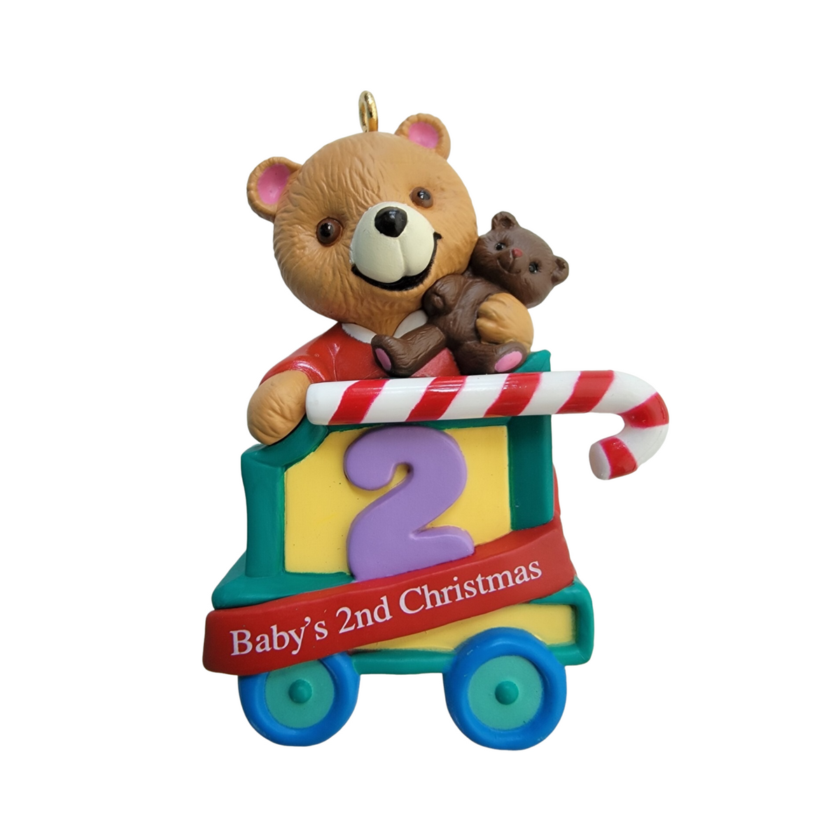1999 Baby's Second Christmas Hallmark Ornament (Child's Age Collection) QX6921 Image1