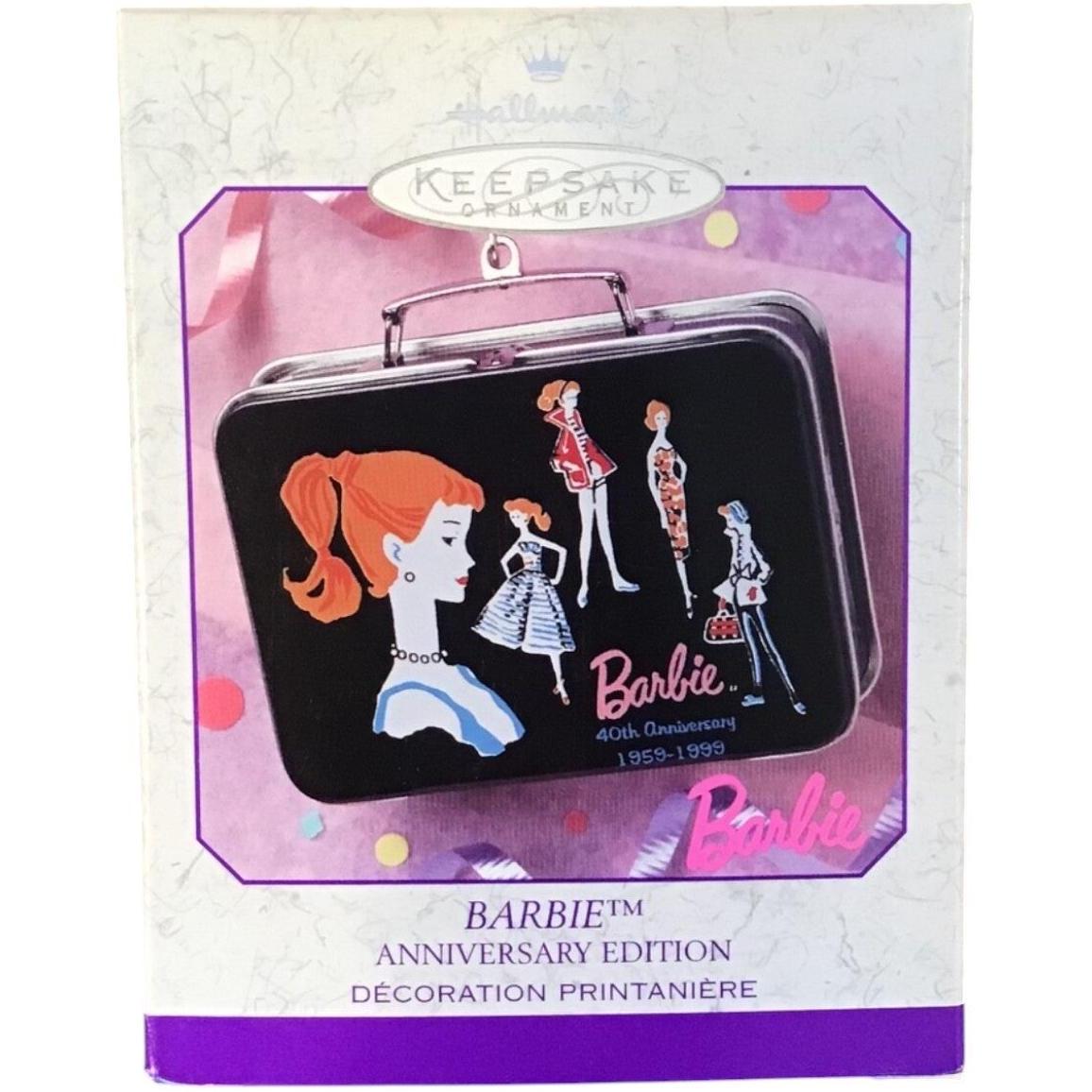 1999 Barbie 40th Anniversary Edition Hallmark Ornament (Lunch Box) QEO8399