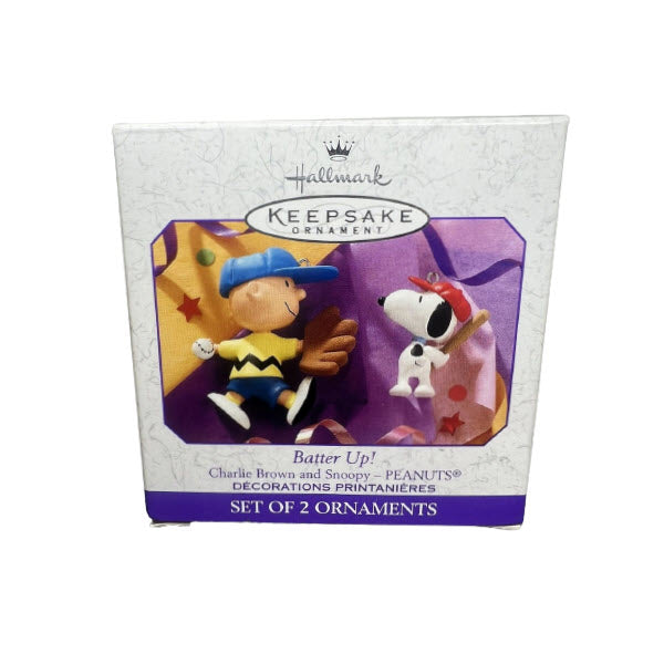 1999 Batter Up! Hallmark Ornament (Peanuts) QEO8389