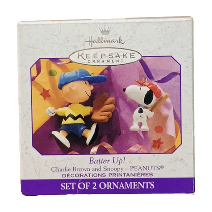 1999 Batter Up! Hallmark Ornament (Peanuts) QEO8389 Image2
