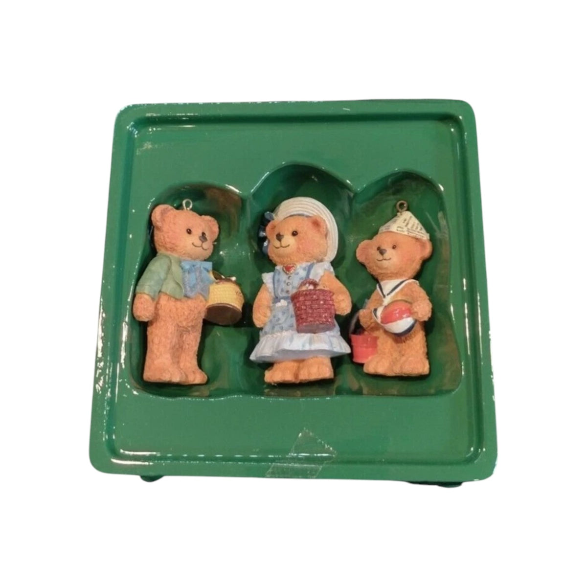 1999 Bearington Square - On The Way to Market, Papa's Home, Time for Fun with Tin Box Carlton Cards Ornaments (Buildings & Houses) CXOR-270 Image2