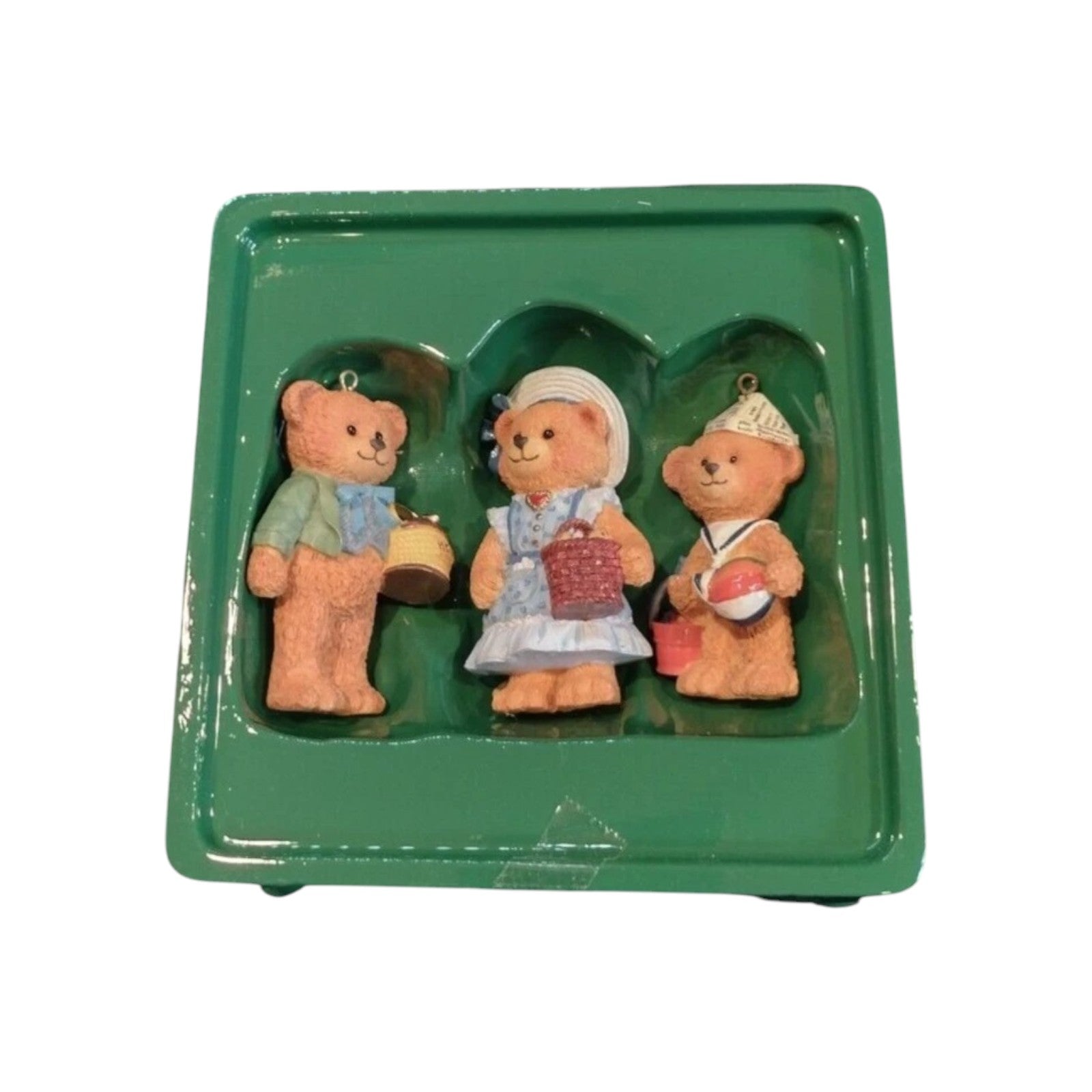 1999 Bearington Square - On The Way to Market, Papa's Home, Time for Fun with Tin Box Carlton Cards Ornaments (Buildings & Houses) CXOR-270 Image2