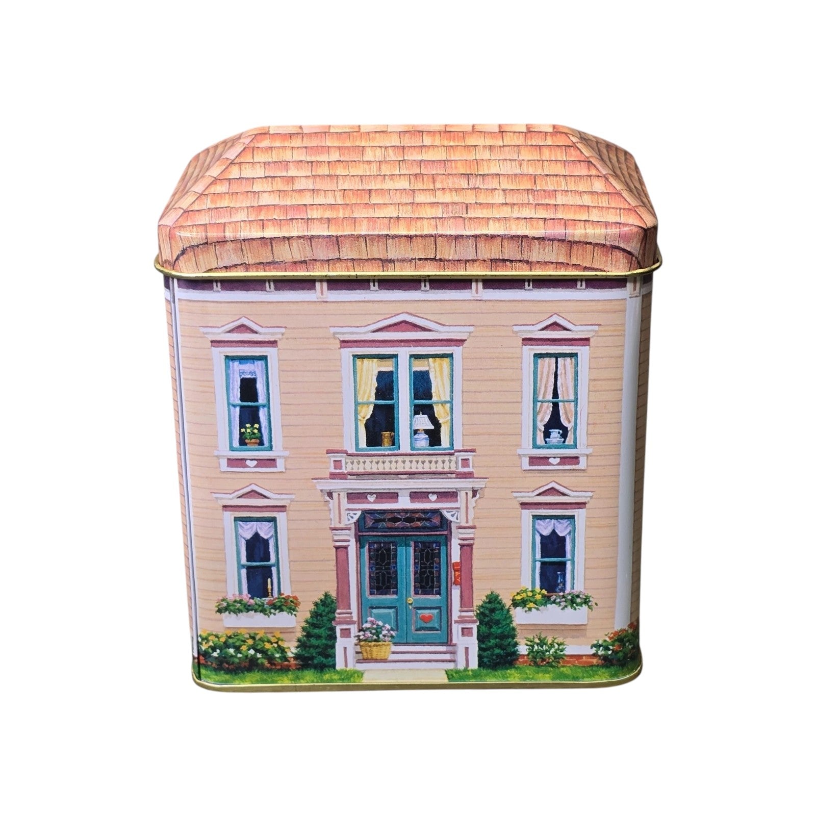 1999 Bearington Square - On The Way to Market, Papa's Home, Time for Fun with Tin Box Carlton Cards Ornaments (Buildings & Houses) CXOR-270 Image5