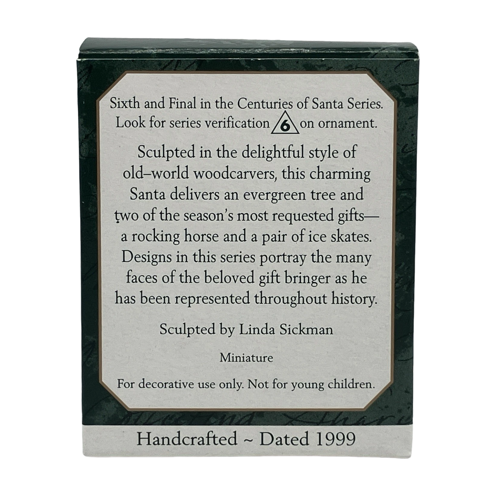 1999 Centuries of Santa Hallmark Ornament (Santa Claus) QXM4589 Image7