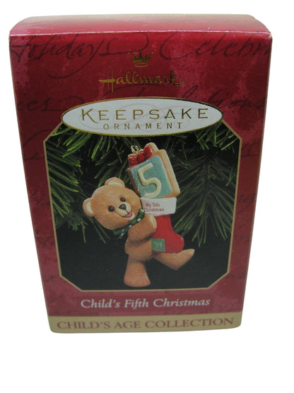 1999 Child's Fifth Christmas Hallmark Ornament (Child's Age Collection) QX6679