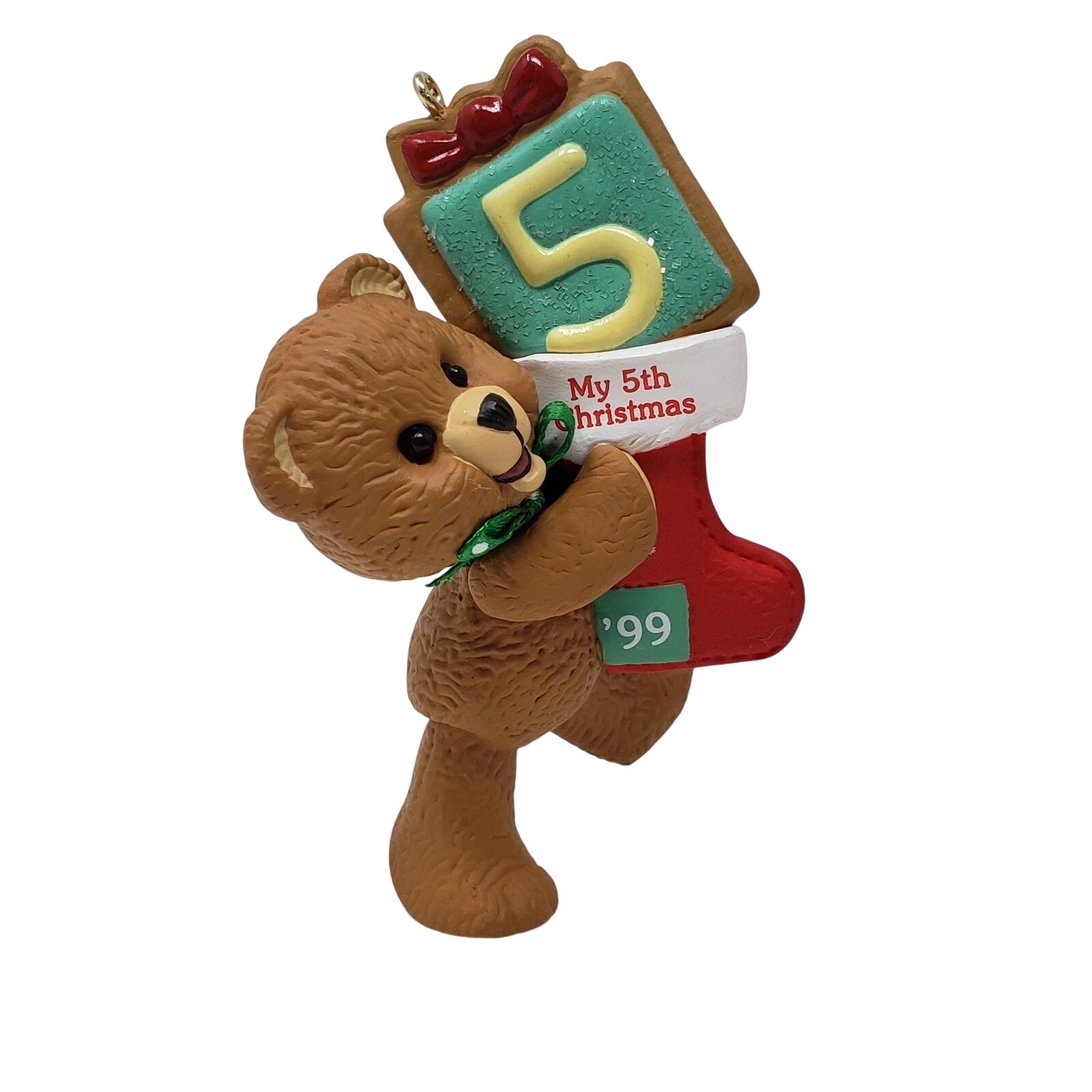 1999 Child's Fifth Christmas Hallmark Ornament (Child's Age Collection) QX6679