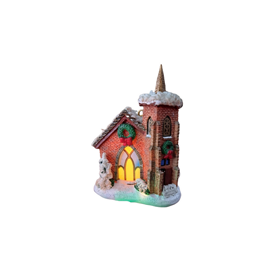 1999 Christmas Chapel (Church) Carlton Cards Heirloom Ornament CXOR-118C Image1
