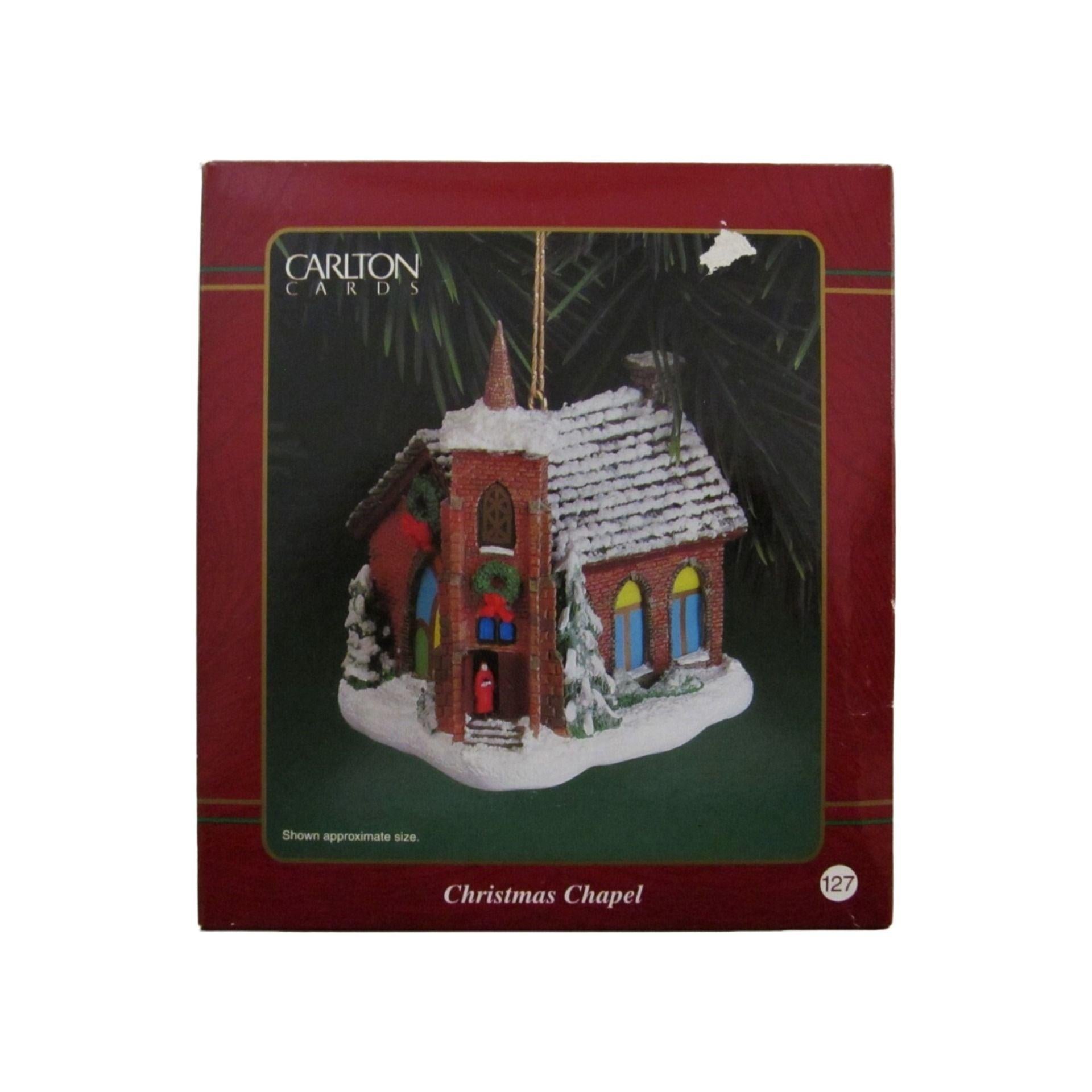 1999 Christmas Chapel (Church) Carlton Cards Heirloom Ornament CXOR-118C Image2