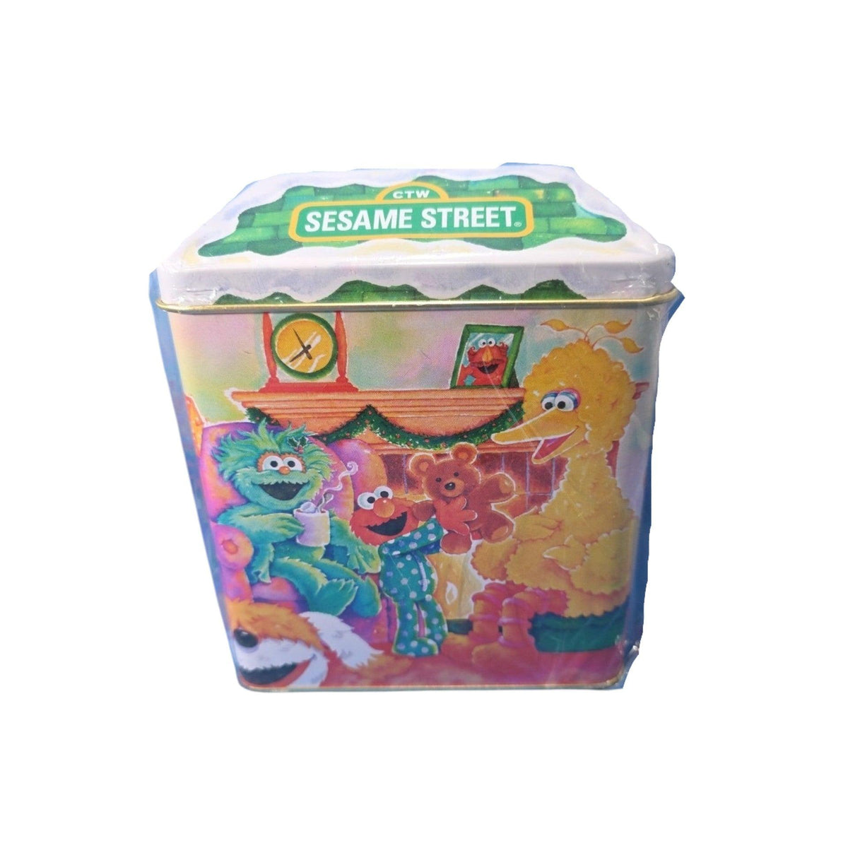 1999 Christmas Comes to Sesame Street - Elmo, Zoo, Oscar with Tin Box Carlton Cards Ornaments (Sesame Street) CXOR-142C Image4
