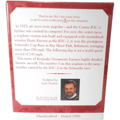 1999 Curtiss R3C‑2 Seaplane Hallmark Ornament (Sky's the Limit) QX6387