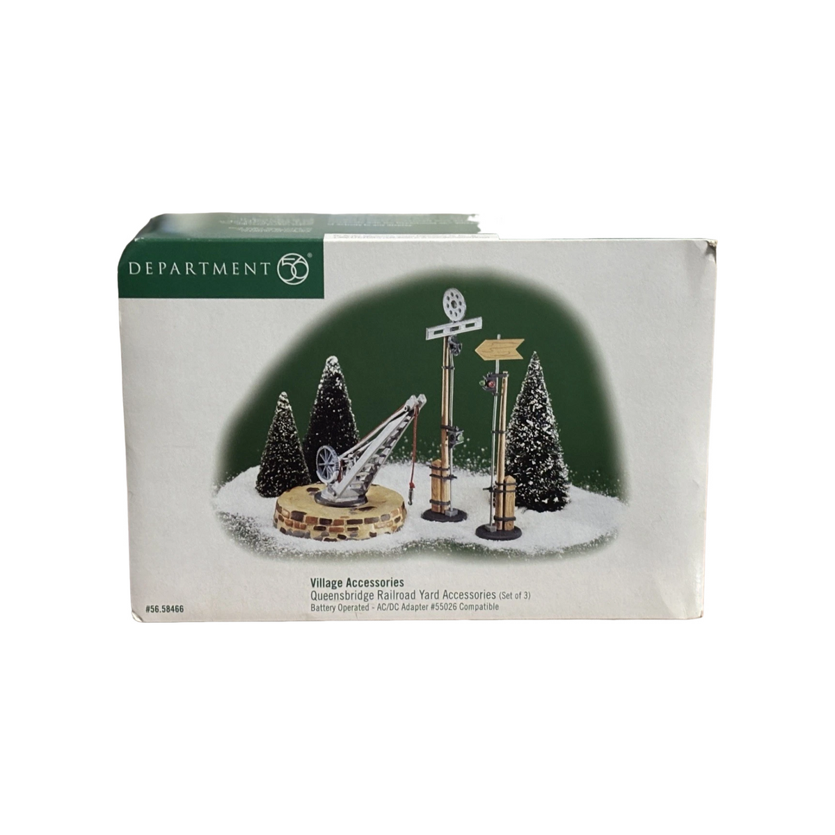 1999 “Department 56 Queensbridge Railroad Yard Accessories Set of 3 – Item #58466 Image2