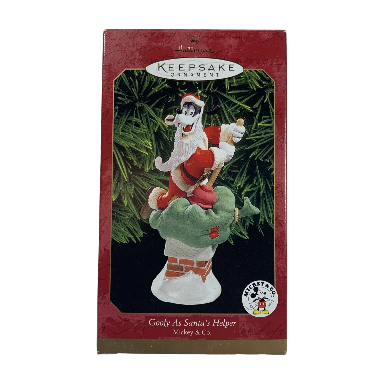 1999 Goofy As Santa's Helper Hallmark Ornament (Mickey & Co.) QXD4079 Image2