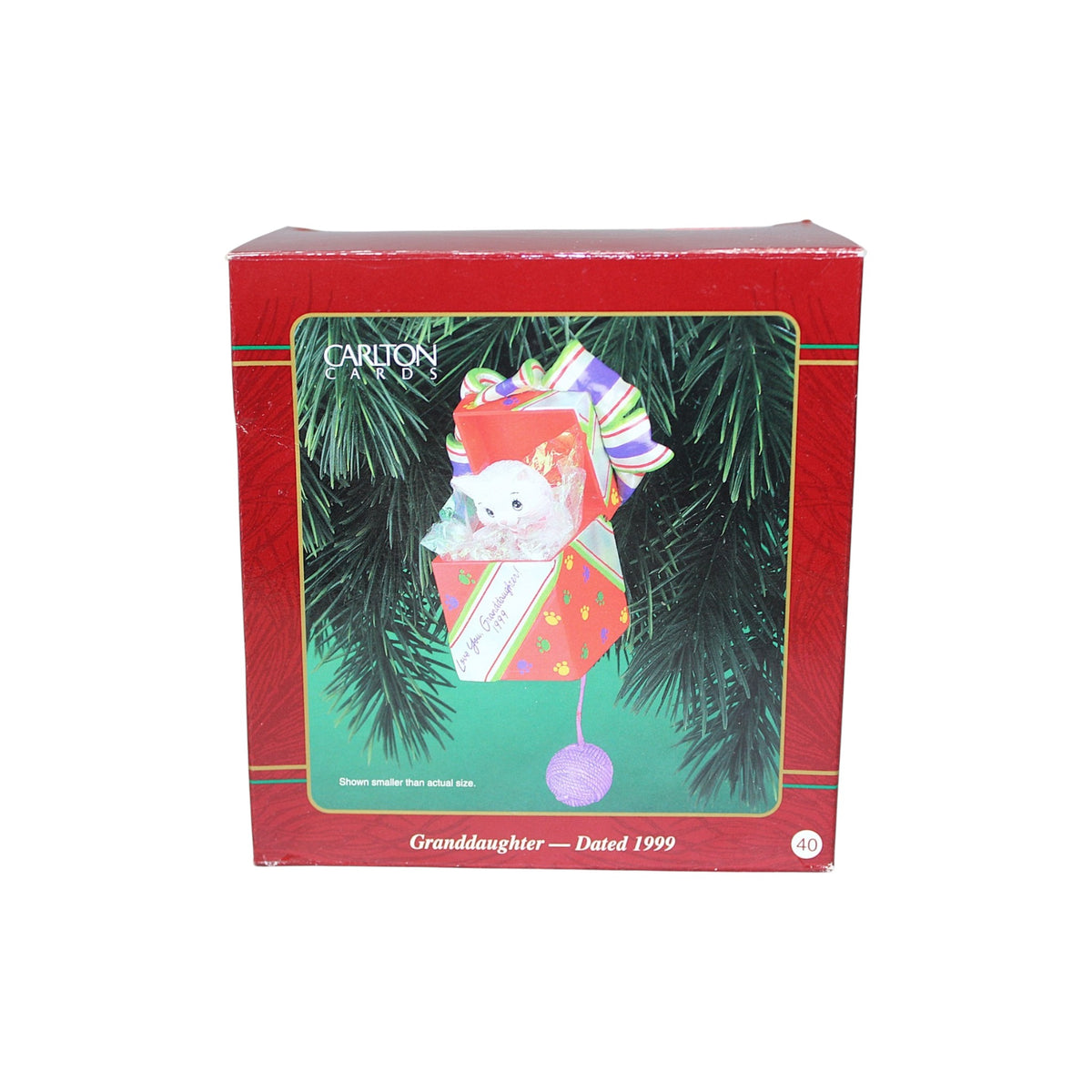 1999 GrandDaughter Carlton Cards Ornaments (Kitten) CXOR-040A Image2