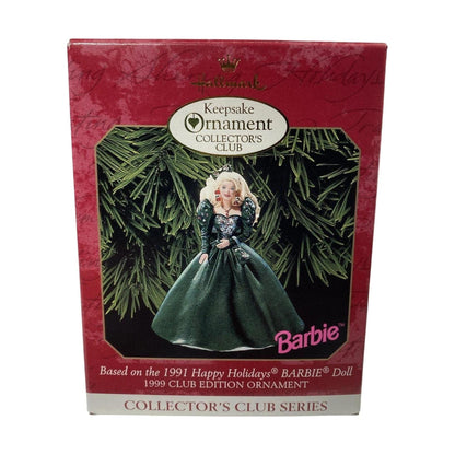 1999 Hallmark Ornament (1991) Happy Holidays Barbie Doll Hallmark Ornament (Holiday Barbie Collector's Club) QXC4507 Image2