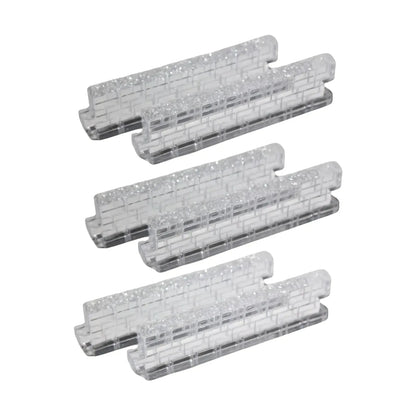 1999 “Ice Crystal Walls” Set of 6 – Department 56 Village Accessories, Item #56717 Image1