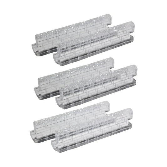 1999 “Ice Crystal Walls” Set of 6 – Department 56 Village Accessories, Item #56717 Image1
