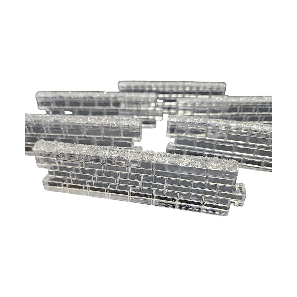 1999 “Ice Crystal Walls” Set of 6 – Department 56 Village Accessories, Item #56717 Image3