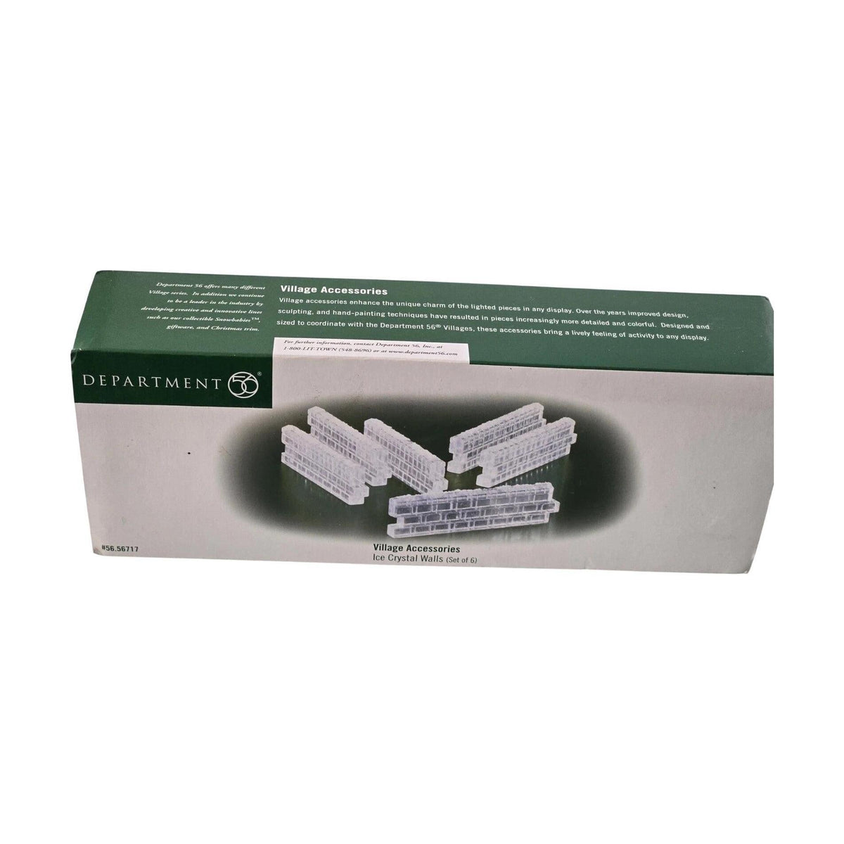 1999 “Ice Crystal Walls” Set of 6 – Department 56 Village Accessories, Item #56717 Image4
