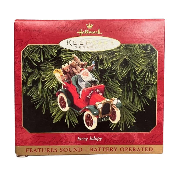 1999 Jazzy Jalopy Hallmark Ornament (Reindeer Quartet) QX6549