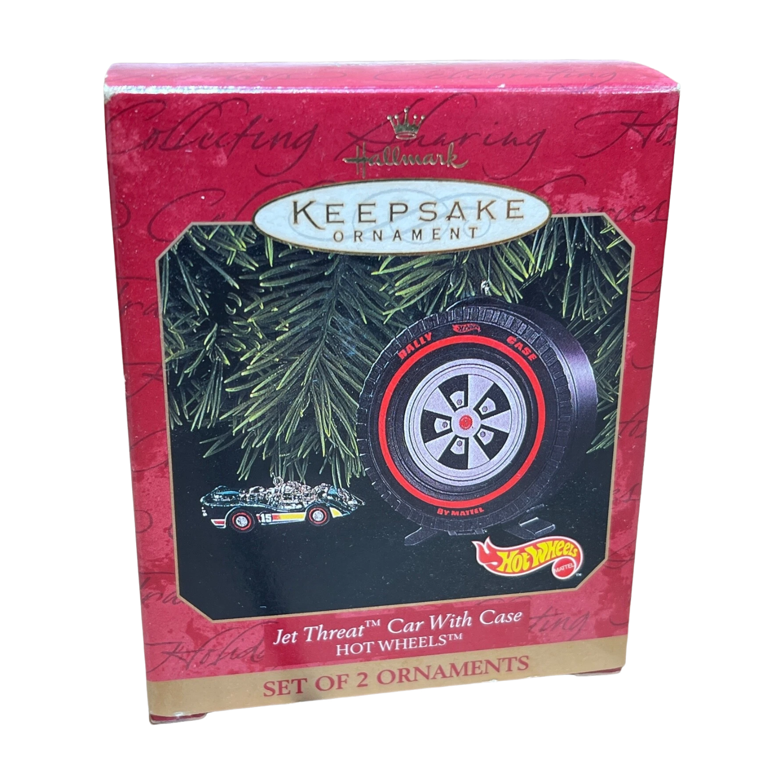 1999 Jet Threat Car With Case Hallmark Ornament (Hot Wheels) QX6527 Image2