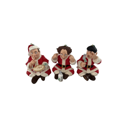 1999 Larry, Moe, and Curly Hallmark Ornament (The Three Stooges) QX6499 Image1