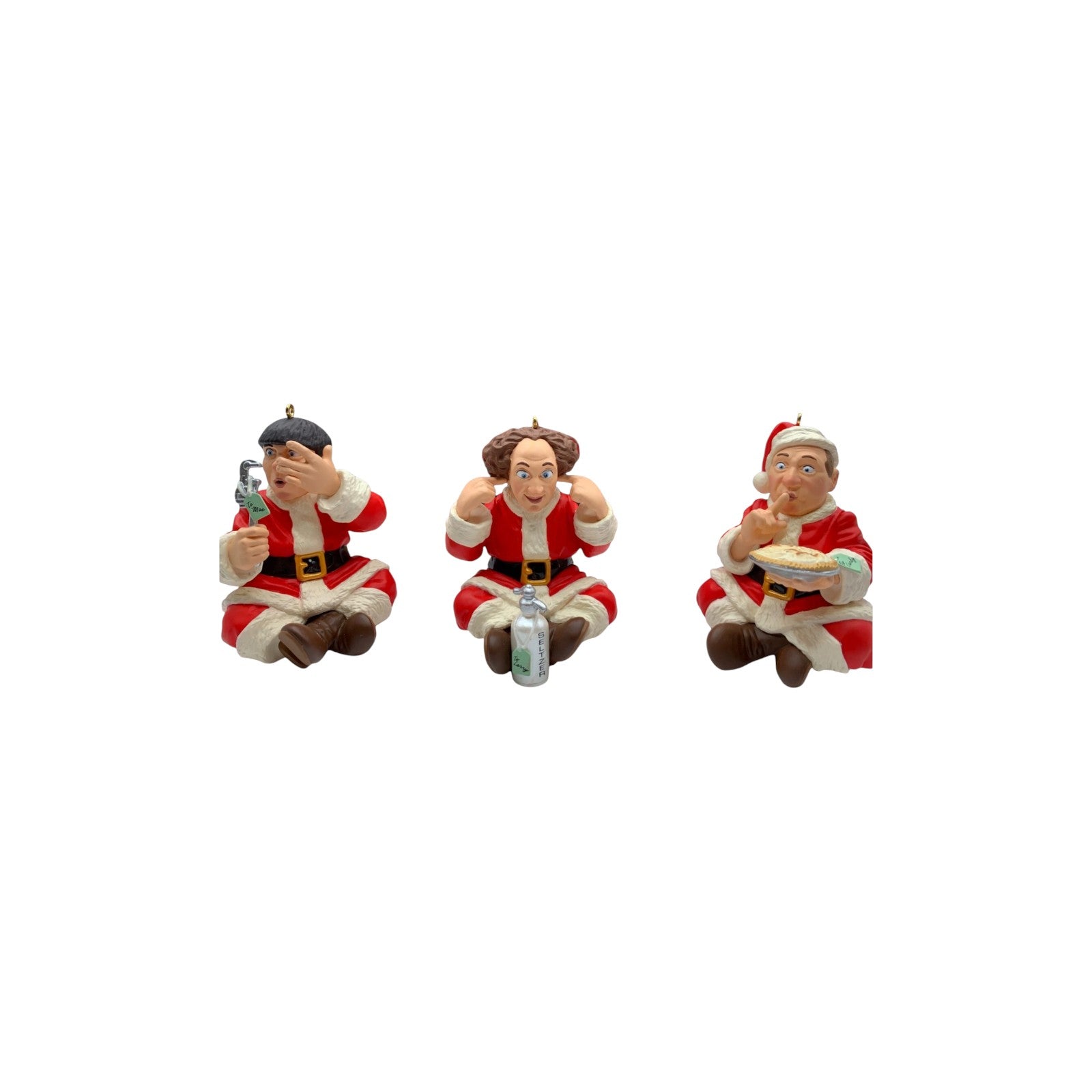 1999 Larry, Moe, and Curly Hallmark Ornament (The Three Stooges) QX6499 Image3